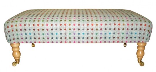 Moons Wool Multi Spot Footstool